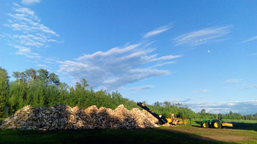 Stacked firewood Grande Prairie